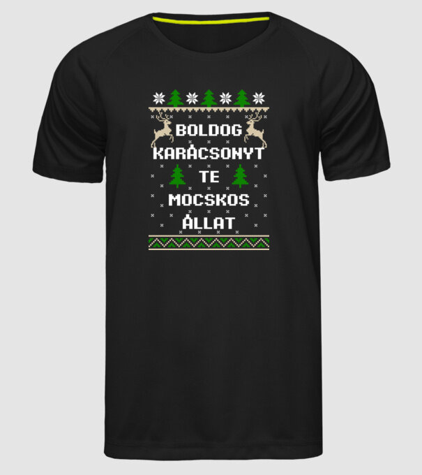  minta fekete pólón