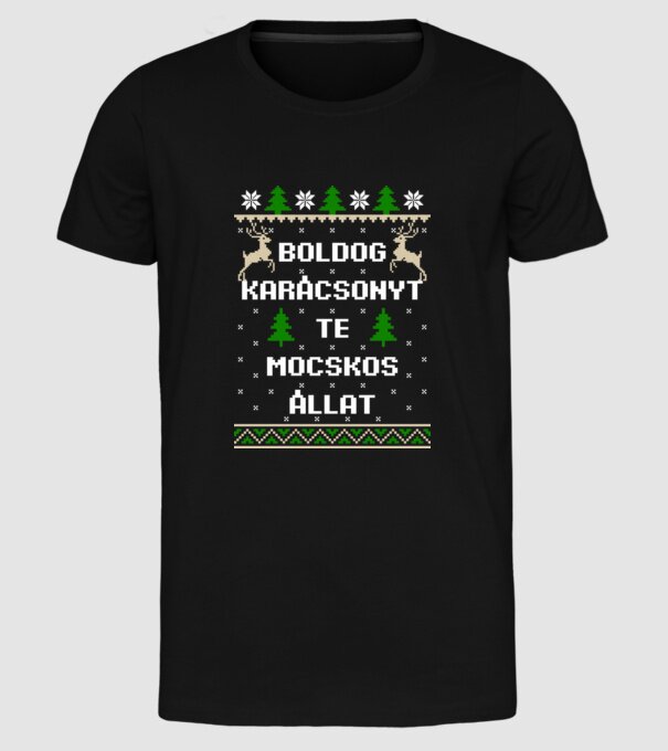  minta fekete pólón