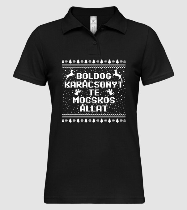 minta fekete pólón