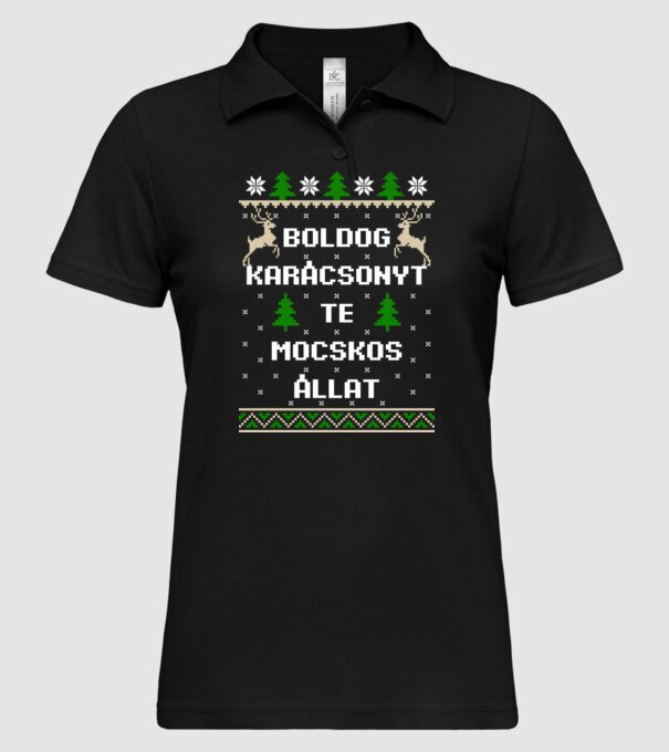 minta fekete pólón