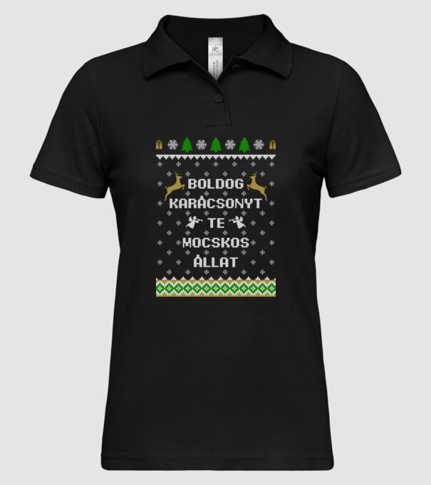  minta fekete pólón