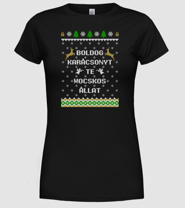  minta fekete pólón
