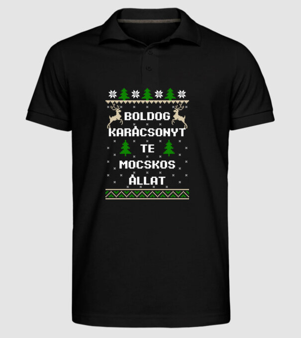  minta fekete pólón